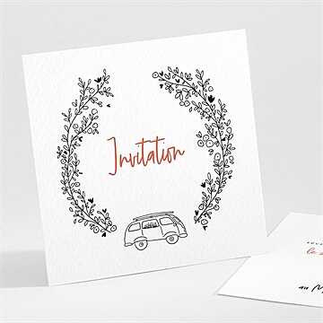Carton d'invitation mariage réf. N301343
