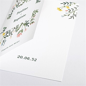 Livret de messe mariage encadrés - Détail du livret