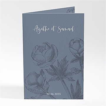 Menu mariage dorure sur gravure
