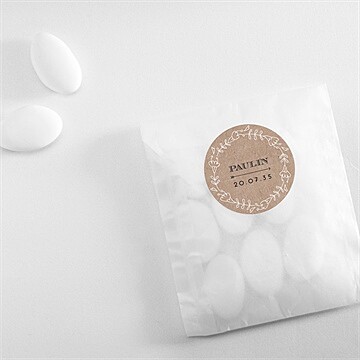Sticker naissance kraft & co - Mise en situation