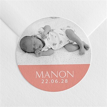 Sticker naissance sobre et chic