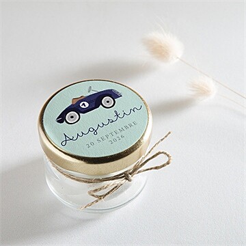 Sticker naissance ma petite voiture vintage - Mise en situation