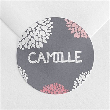 Sticker naissance nature et pastel photo