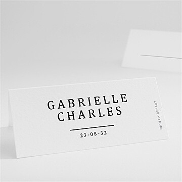 Marque-place mariage un point c'est nous