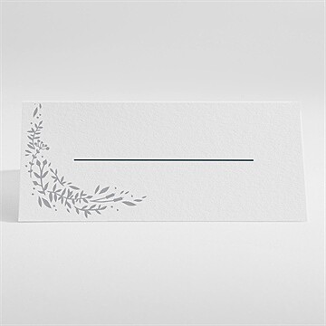 Marque-place mariage en relief - Dos du marque-place