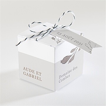 Boîte de dragées mariage élégance
