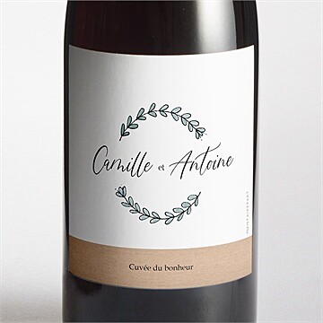 Etiquette de bouteille mariage tellement nous