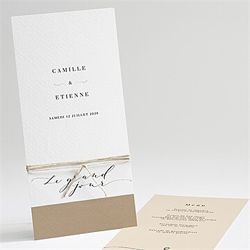 Menu mariage un grand jour