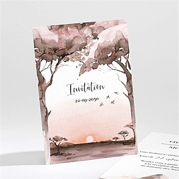 Carton d'invitation mariage réf. N211467