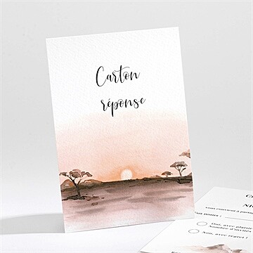 Carton réponse mariage la savane
