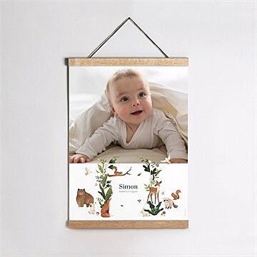 Affiche naissance petite jungle