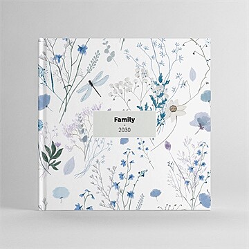 Album photos délicatesse bleue carré
