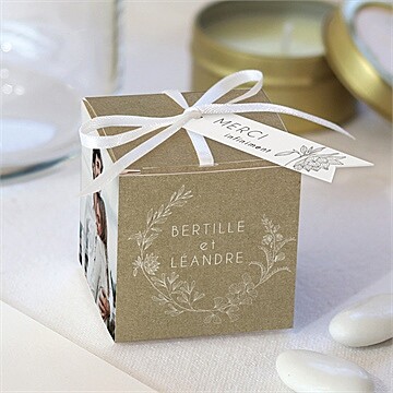 Boîte de dragées mariage festivités