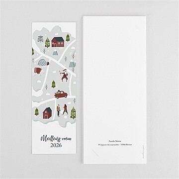 Carte de voeux petit monde - Dos de la carte