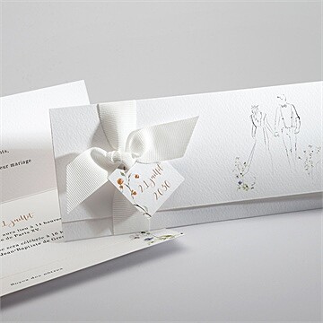 Faire-part mariage complicité pochette