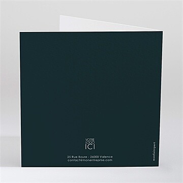 Carte de voeux regards croisés - Dos de la carte