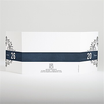 Carte de voeux belle intention - Dos du faire-part