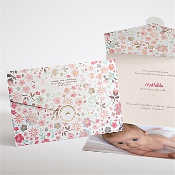 Faire-part naissance mon petit chou ! enveloppe