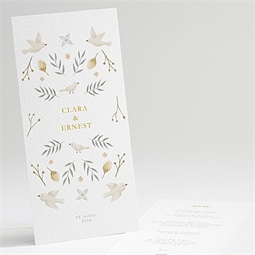 Menu mariage céleste