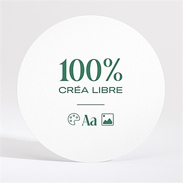 Faire-part naissance rond à vous de créer