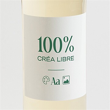 Etiquette de bouteille naissance accordéon 100% à inventer !