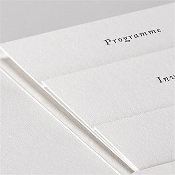 Faire-part mariage la belle histoire pocketfold - Détail du faire-part