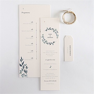 Faire-part mariage bel eclat superposition - Vue d'ensemble