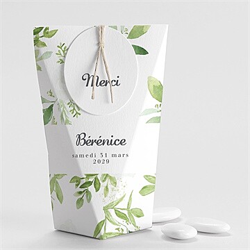 Boîte de dragées communion ornements étui