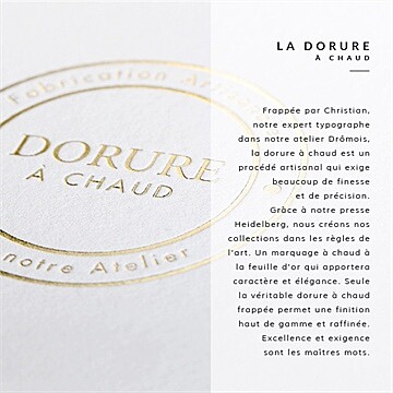 Boîte de dragées baptême gravure en rond dorure - Vue explicative