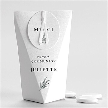 Boîte de dragées communion rayonnement étui