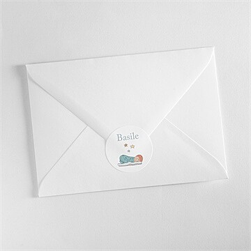 Sticker naissance douce sieste - Mise en situation