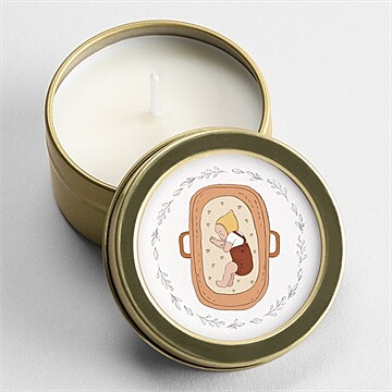 Bougie naissance petit couffin