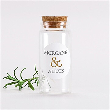 Mignonette mariage lettre moderne sticker