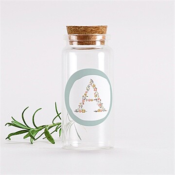 Mignonette baptême alphabet original sticker