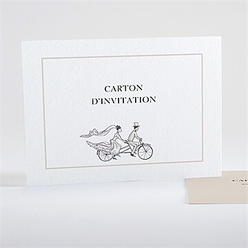 Carton d'invitation mariage réf. N15151