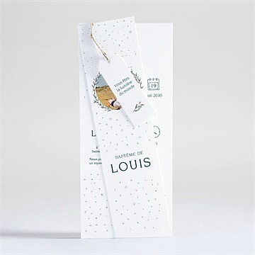 Faire-part de baptême celebrons superposition