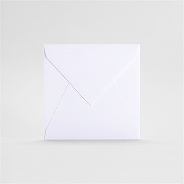 Enveloppe blanche petit carré