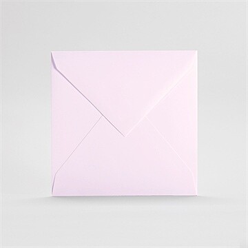Enveloppe rose carré