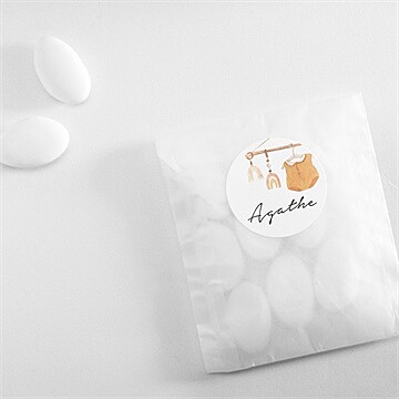 Sticker naissance mes petits arc-en-ciel - Mise en situation