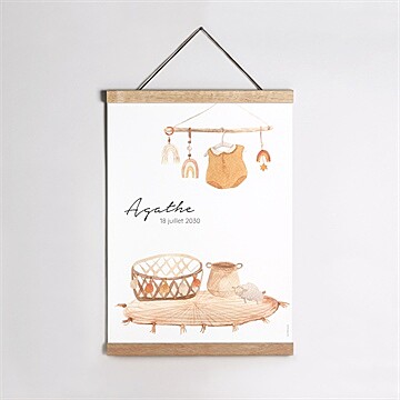 Affiche naissance mes petits arc-en-ciel