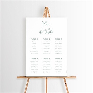 Plan de table baptême jeu de mots