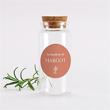 Mignonette baptême florilège sticker