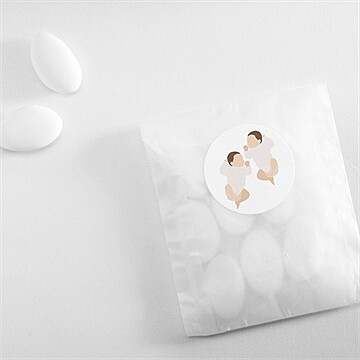 Sticker naissance des jumeaux ! - Mise en situation