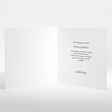 Carte de voeux dentiste noël - Intérieur de la carte