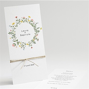 Menu mariage joie champetre
