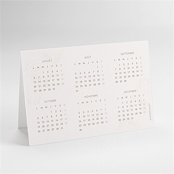 Carte de voeux dentiste calendrier - dos de la carte