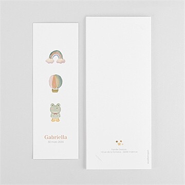 Remerciement naissance mes petits dessins - Dos du faire-part