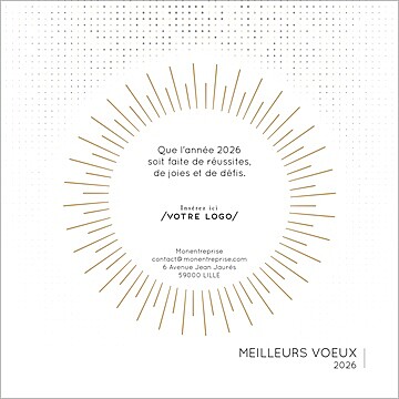 Carte de voeux virtuelle image entreprise logo