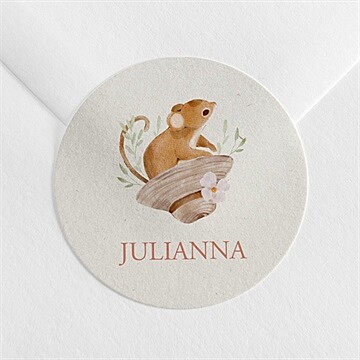 Sticker naissance ma petite souris