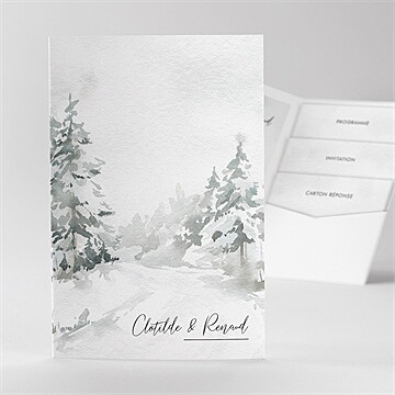 Faire-part mariage montagnes
